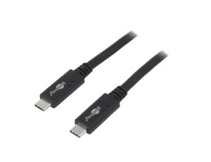 USB.C-C/G2-1.0BK Kabel USB 3.2 USB C wtyk, z obu stron 1m czarny 20Gbps 100W