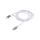 GOOBAY-74176 Kabel USB 3.1 RJ45 wtyk, USB C wtyk niklowany 2m biały F/UTP