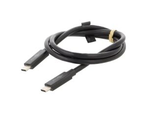 Kabel USB 4.0 USB C wtyk, z obu stron 0,7m czarny 40bps 240W 61716
