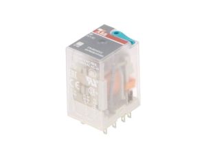 Przekaźnik elektromagnetyczny, DPDT, Napięcie Cewki: 24VDC, max.250VAC 1SVR405611R1000