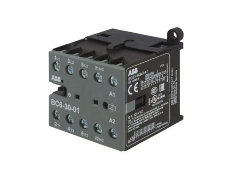 BC6-30-01-07 Stycznik 3-biegunowy, NO x3, Styki pomocnicze: NC, 12VDC, 6A, BC6