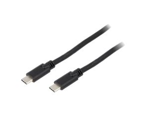 Kabel USB 3.2 USB C wtyk, z obu stron 0,5m czarny 5Gbps 60W 67975