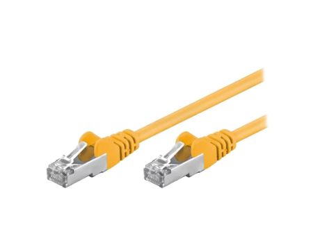 F/UTP5-CCA-150YL Patch cord F/UTP 5e linka CCA PVC żółty 15m 26AWG