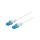 U/UTP6A-LSZH-030WH Patch cord U/UTP 6a linka Cu LSZH biały 3m 26AWG Żyły: 8
