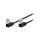 U/UTP5-2X90-100BK Patch cord U/UTP 5e linka CCA PVC czarny 10m 26AWG