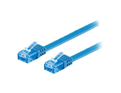 Patch cord U/UTP 6a linka Cu PVC niebieski 5m 32AWG 96339