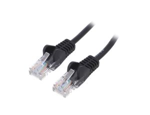 Patch cord U/UTP 5e linka CCA PVC czarny 25m 27AWG 95640
