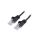 U/UTP5-CCA-250BK Patch cord U/UTP 5e linka CCA PVC czarny 25m 27AWG