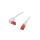 U/UTP6-90-100WH Patch cord U/UTP 6 linka CCA PVC biały 10m 25AWG