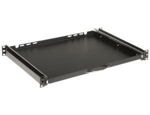 Regulowana szuflada do klawiatury i myszki do szaf RACK 19cali RSR19-1U-350B-KM