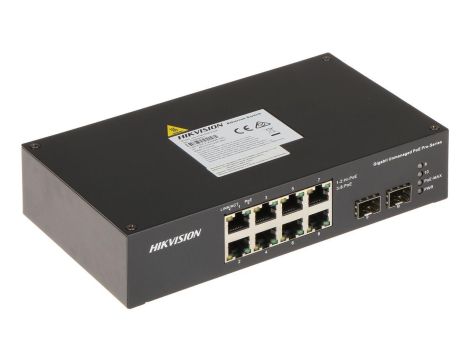 Switch PoE DS-3T0510HP-E/HS 8-portowy SFP Hikvision