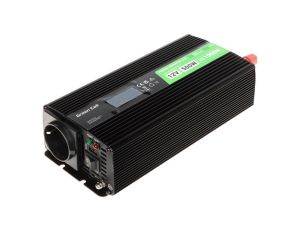 Przetwornica napięcia DC/AC 12V / 230V 500W (1000W) INV/12P500/LCD-GC