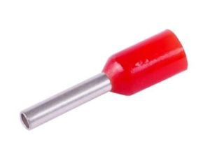 Końcówka tulejkowa izlowana 1 x 8 czerwona 100szt KR010008
