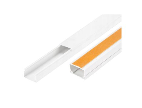 Listwa elektroinstalacyjna kanał kablowy BKK 25x25mm korytko z pokrywą i taśmą montażową 2-stronną / 2 m / 4/EB/KK 25x25/TS