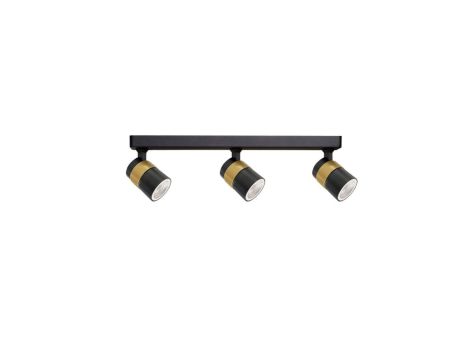 Lampa sufitowa spot Anillo 3 czarny LP-770/3W BK Light Prestige