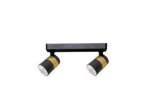 Lampa sufitowa spot Anillo 2 czarny LP-770/2W BK Light Prestige