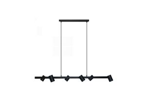 Lampa wisząca SNOW 6 linia czarna LP-731/6L BK Light Prestige