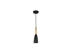 Elegancka lampa wisząca SOLIN złoto czarna do salonu nad stolik LP-181/1P BK/GD Light Prestige