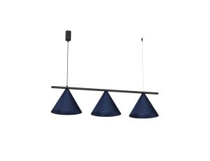 Lampa wisząca CAPITAL BLACK/NAVY BLUE 3XGX53 MLP1532 Milagro