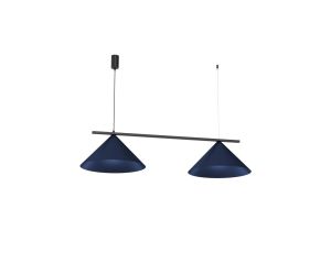 Lampa wisząca CAPITAL BLACK/NAVY BLUE 2XGX53 MLP1531 Milagro