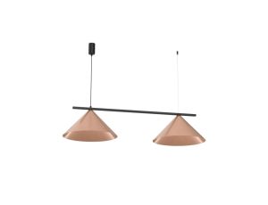Lampa wisząca CAPITAL CZARNY-MIEDZIANY 2XGX53 MLP0944 Milagro