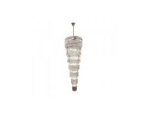 Lampa wisząca elegancki szklany żyrandol LUXE Chrom E14 18006-69-CHR Zuma Line