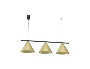 Lampa wisząca CAPITAL CZARNY-ZŁOTY 3XGX53 MLP0937 Milagro