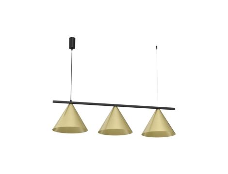 Lampa wisząca CAPITAL CZARNY-ZŁOTY 3XGX53 MLP0937 Milagro