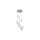 Elegancka lampa z trzema wiszącymi chromowanymi motylami LED CCT LP-1715/3P CH Light Prestige