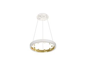 Lampa wisząca ring biały CASSIOPEIA 9xE14 MILAGRO BY MACIEJ ZIEŃ
