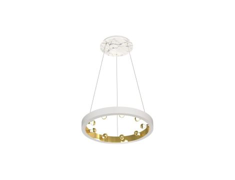 Lampa wisząca ring biały CASSIOPEIA 9xE14 MILAGRO BY MACIEJ ZIEŃ