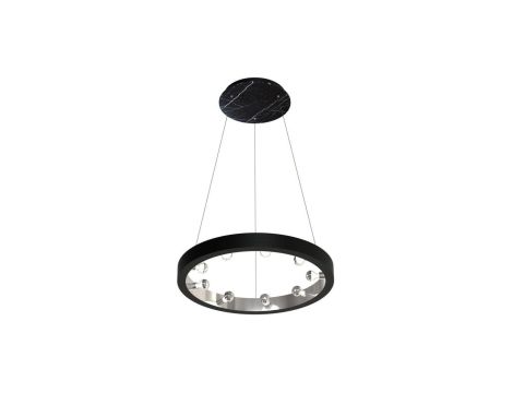 Lampa wisząca ring CASSIOPEIA 9xE14 czarny MILAGRO BY MACIEJ ZIEŃ