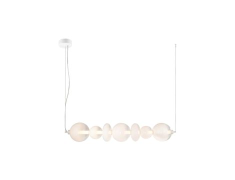 Lampa wisząca DAPHNE WHITE 40W ZŁOTY Ciepła 3000K 40W LED IP20 ML0864 Milagro