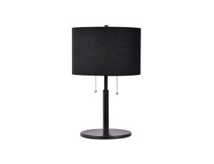 Lampa stołowa Fogo 2xE27 czarna LP-0304/2T BK Light Prestige