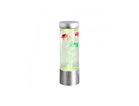 Lampa stołowa tuba z wodą AQUA Srebrny LED RGB 89245 Zuma Line