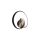 Kinkiet LUCERO BLACK 13W LED CZARNY 4000K 13W LED IP20 ML1049 Milagro
