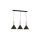 Lampa wisząca PERU BLACK 3xE27 MLP0978 Milagro