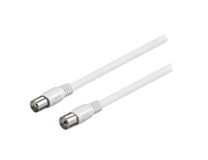 Kabel 5m PVC ekranowane złącza, klasa ekranowania A biały 75 66616