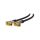 SAT-90-F/F-0500-BK Kabel 5m F wtyk kątowy, z obu stron PVC ekranowane złącza