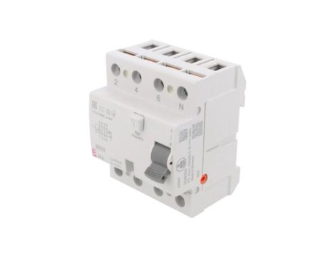 002061651 Wyłącznik różnicowy, Prąd znamionowy: 25A, Iróżn: 30mA, Bieguny: 4, 230V,400V