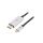 USBC-DP-3M Adapter DisplayPort 1.4, HDCP 2.2 DisplayPort wtyk, USB C wtyk