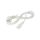 SN326-3/10/2WH Kabel CEE 7/7 (E/F) wtyk kątowy, IEC C13 żeński PVC 2m biały