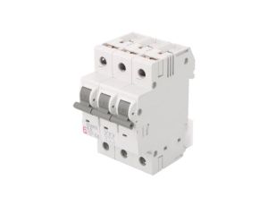 002115512 Wyłącznik nadprądowy, 230/400VAC, Prąd znamionowy: 6A, Bieguny: 3, Charakt: B