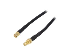 Kabel 10m RP-SMA męski, RP-SMA żeński czarny 50 51679
