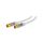 Kabel 1m PVC biały 75 Obsługa: 4K, FullHD, UHD 2160p 70313