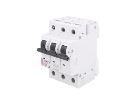 002135718 Wyłącznik nadprądowy, 230/400VAC, Prąd znamionowy: 25A, Bieguny: 3, 10kA