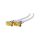 Kabel 1m PVC biały 75 Obsługa: 4K, FullHD, UHD 2160p 70411