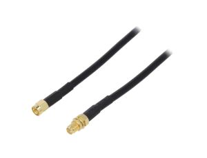 Kabel 3m RP-SMA męski, RP-SMA żeński czarny 50 51677