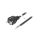 S5-3/07/2BK Kabel CEE 7/7 (E/F) wtyk, przewody PVC 2m czarny 16A 250V
