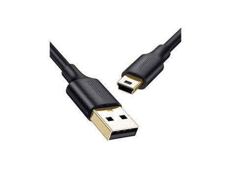 Ugreen kabel przewód USB - mini USB 480 Mbps 2 m czarny (US132 30472)